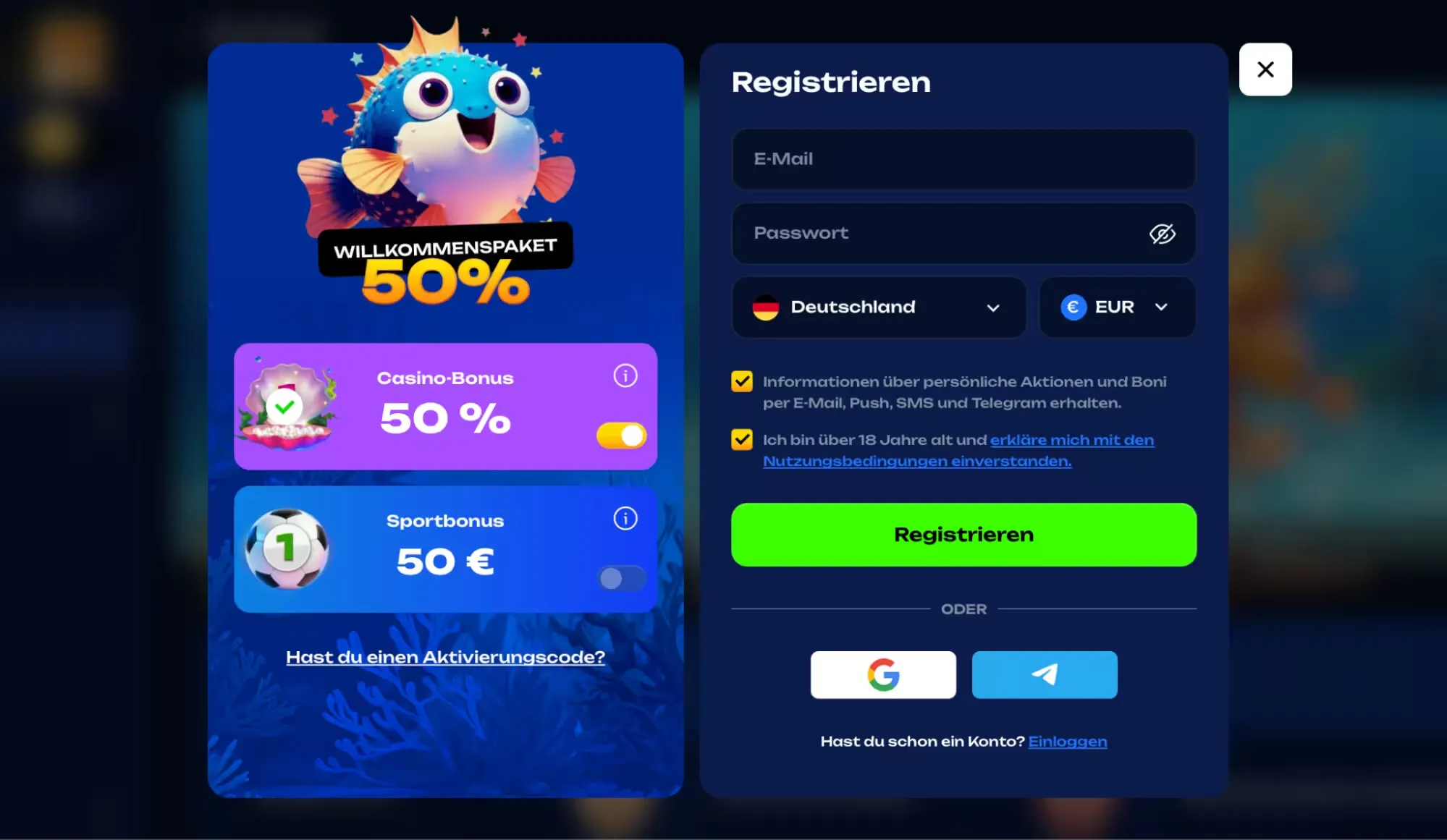 Gibt es einen Bonus ohne Einzahlung bei Fugu Casino? Gibt es einen Bonus ohne Einzahlung bei Fugu Casino?